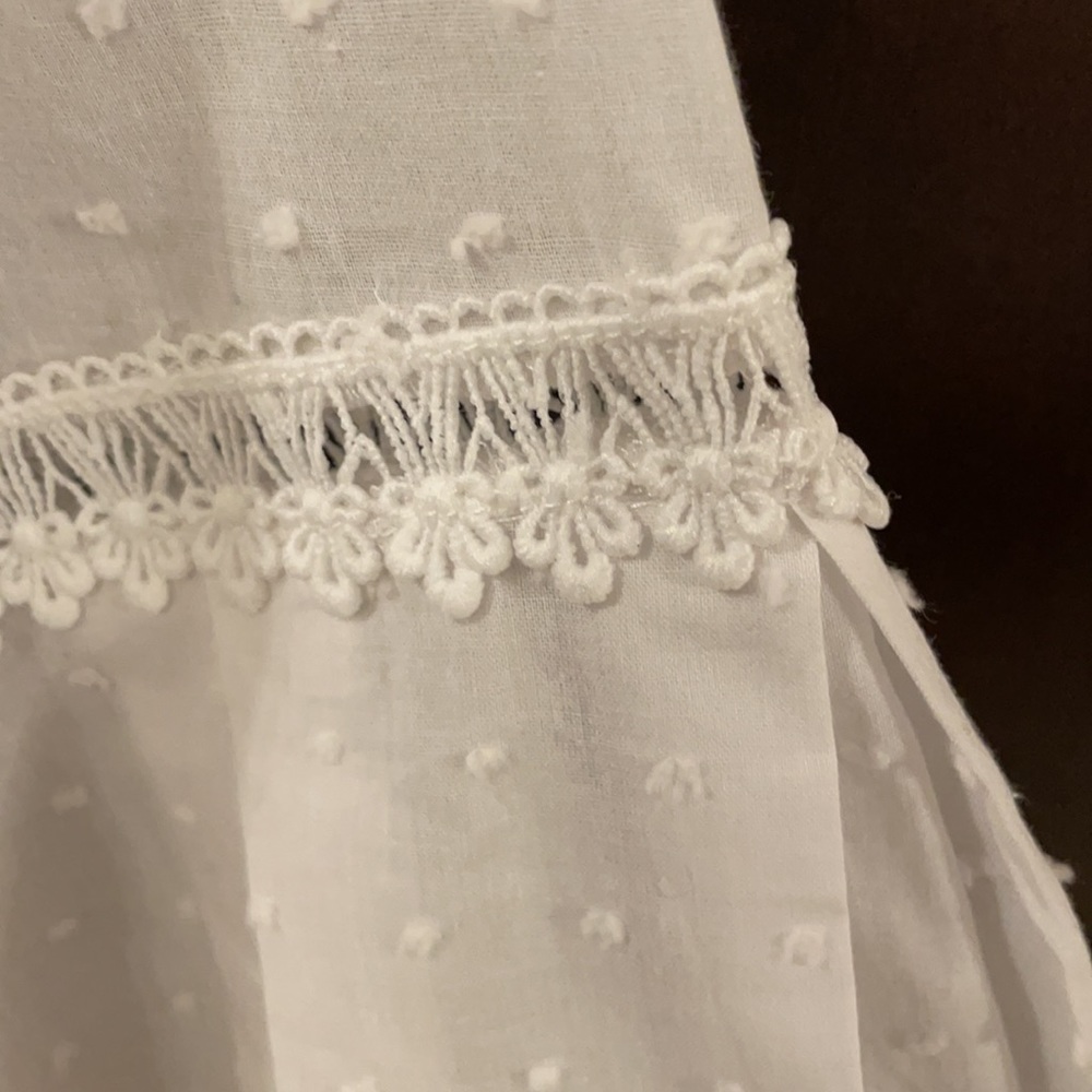 White Swiss Dot Blouse - image 3